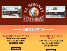 Tablet Screenshot of elsiboneyrestaurant.com